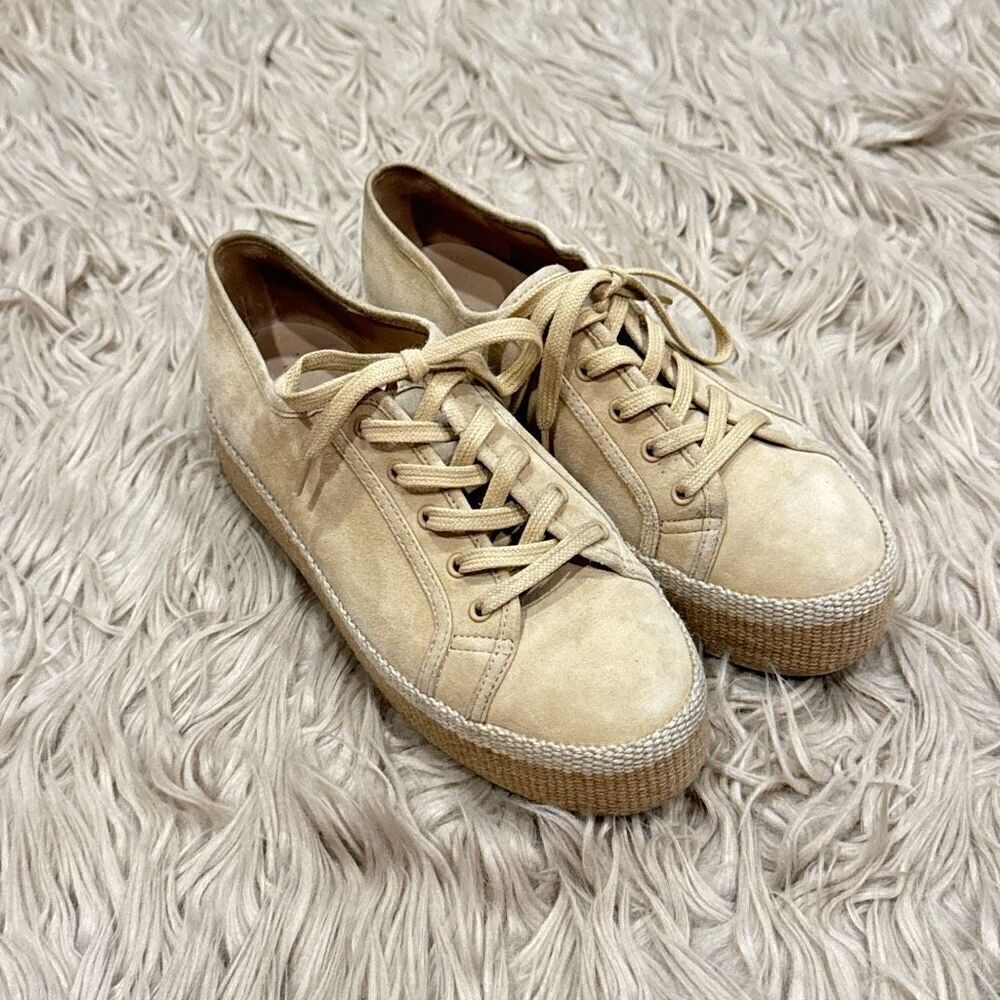 Vince leather espadrille sneakers size 6